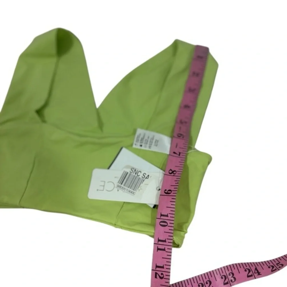 L*SPACE NWT green Parker Bikini swimsuit Top XS‎
